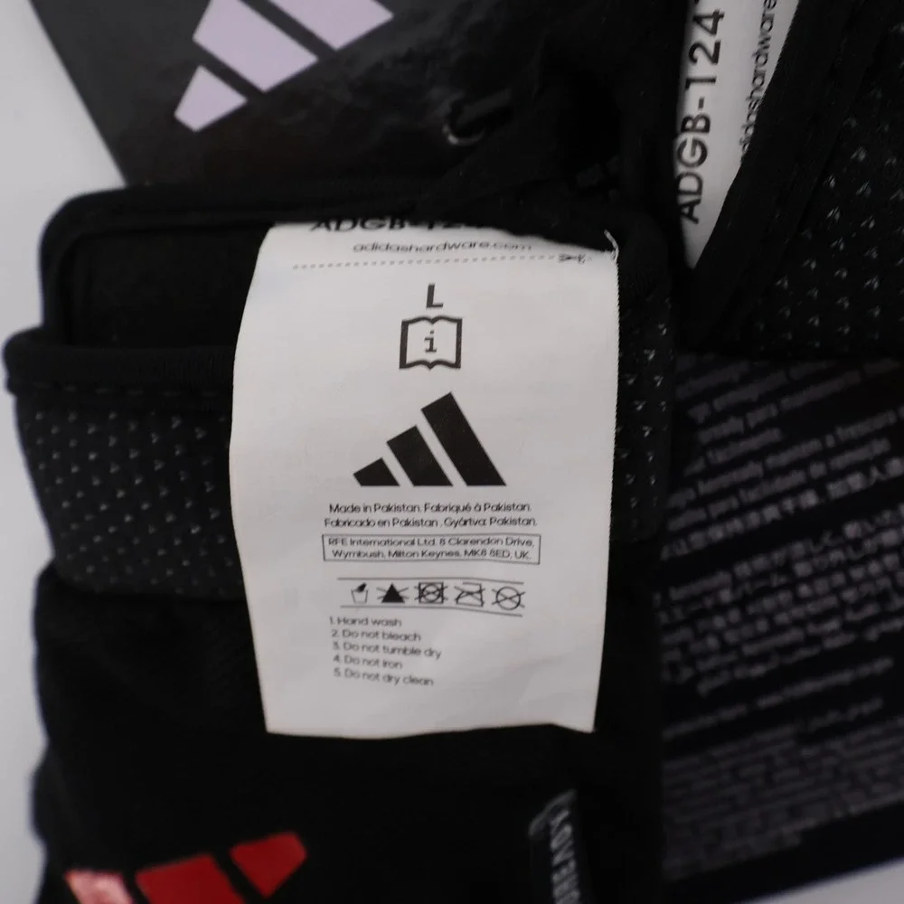 Adidas Essential Adjustable Training Gloves Black Fingerless Men Large